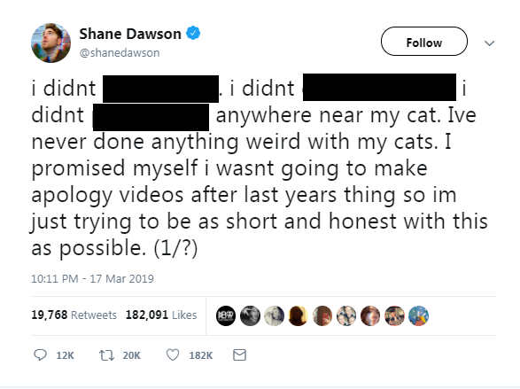 Shane Dawson Twitter
